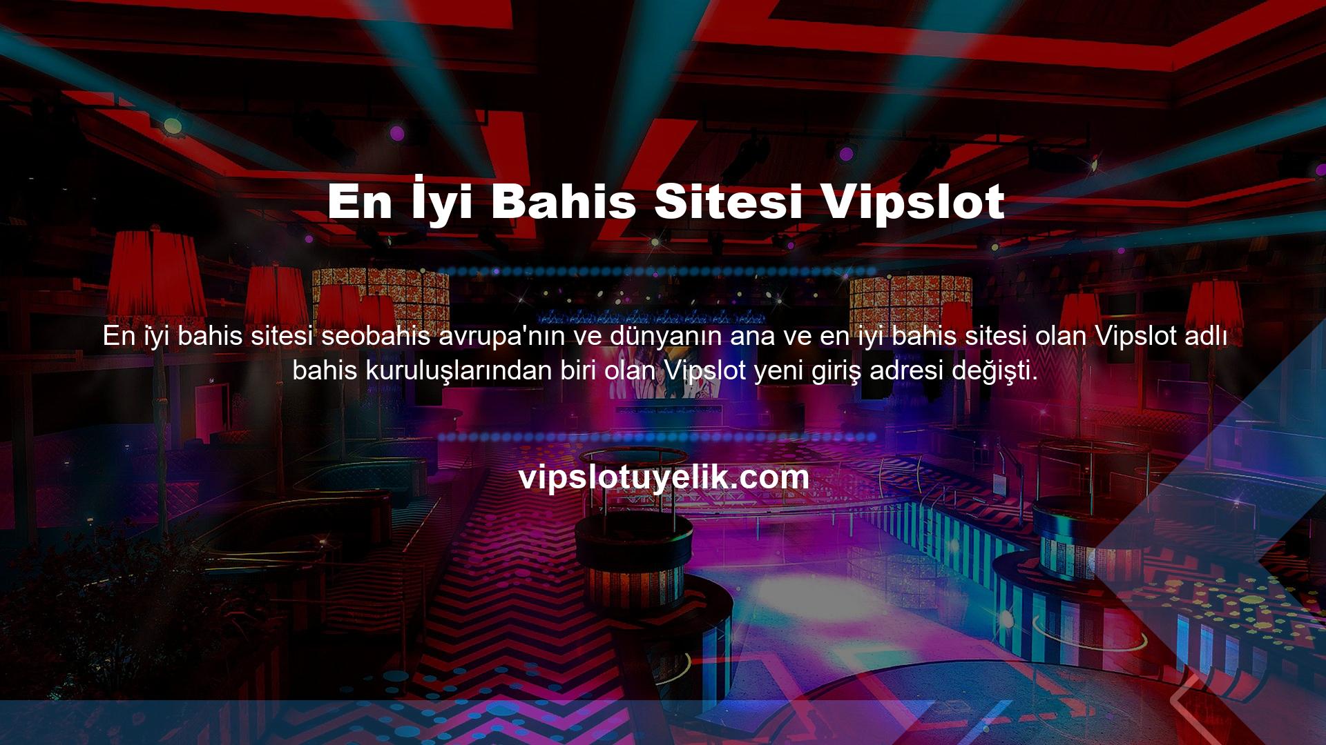 Vipslot bahis sitesi, kullanıcıların paniğe kapılmaması için sitenin yeni giriş adresini hemen güncelleyerek adını Vipslot